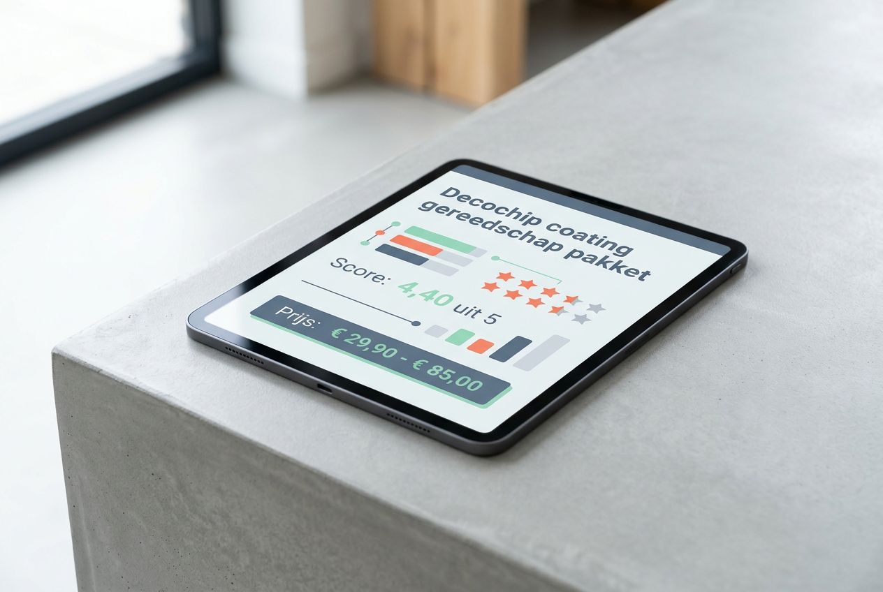 Beoordeling en prijs van het Decochip coating gereedschap pakket. Beoordeling en prijs van het Decochip coating gereedschap pakket.